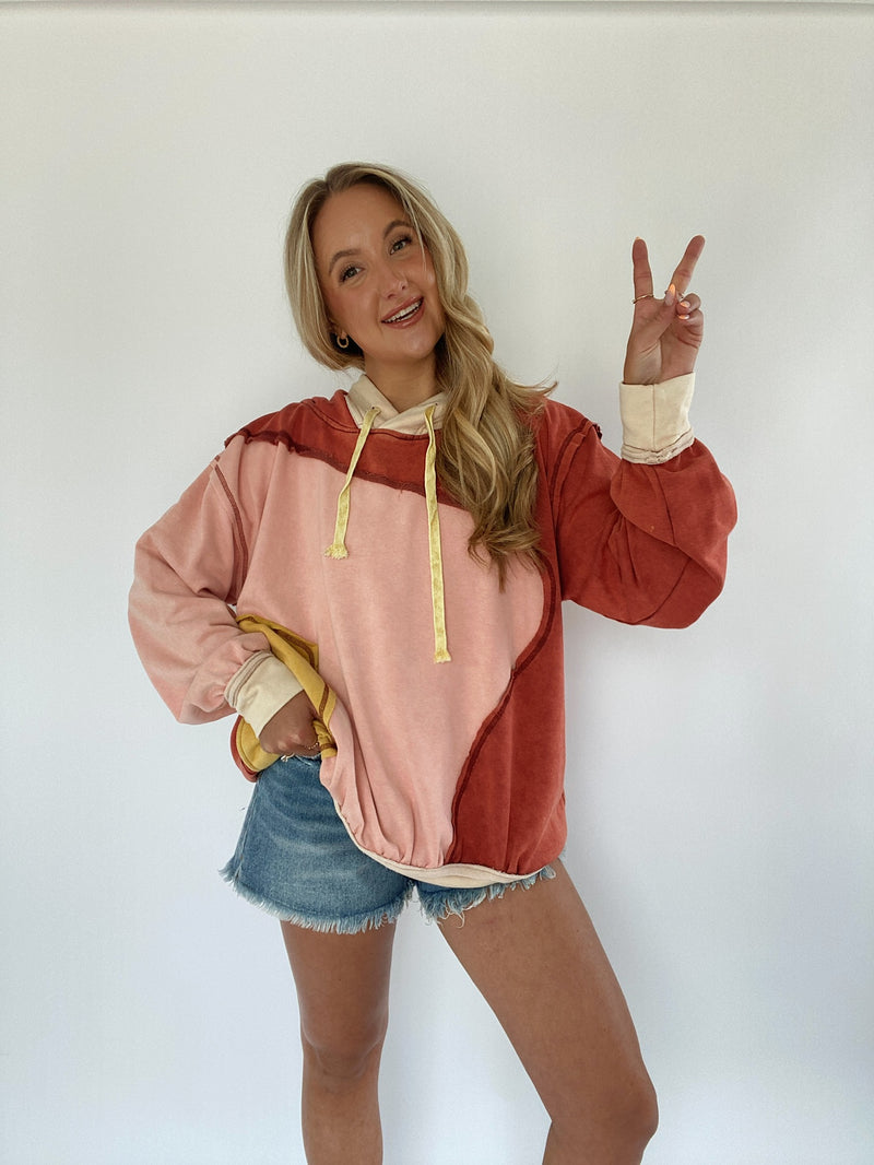 Peace Patchwork Hoodie