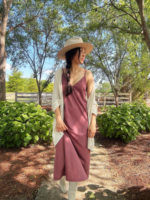 Songbird Midi Dress - Plum