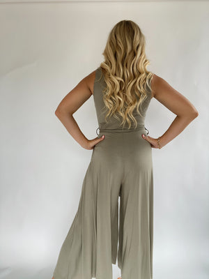 Midnight City Jumpsuit - Olive