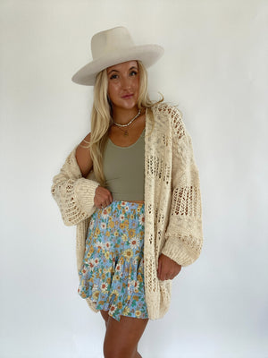 Gives Me Butterflies Cardigan - Cream