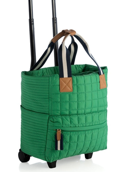 Ezra Quilted Roller Tote - Green