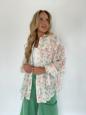 Camille Floral Top