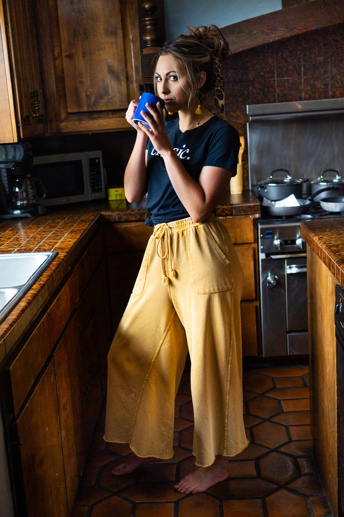 On The Road Again Pants Mustard Kitchen