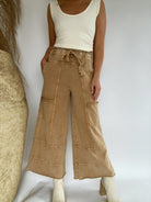 Traveller Wide Leg Pants Camel