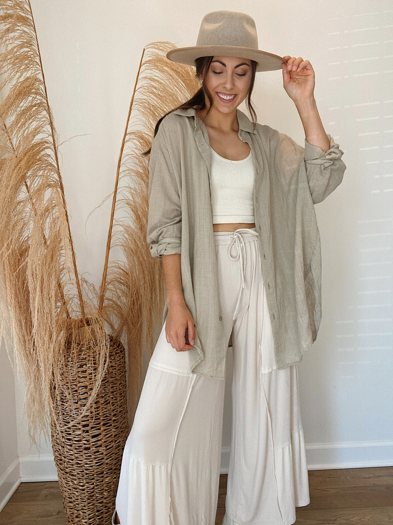 Own The Night Pants - Sand Beige