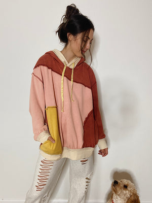 Peace Patchwork Hoodie