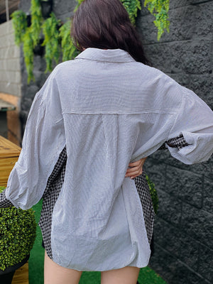 Both Sides Oversized Button Down