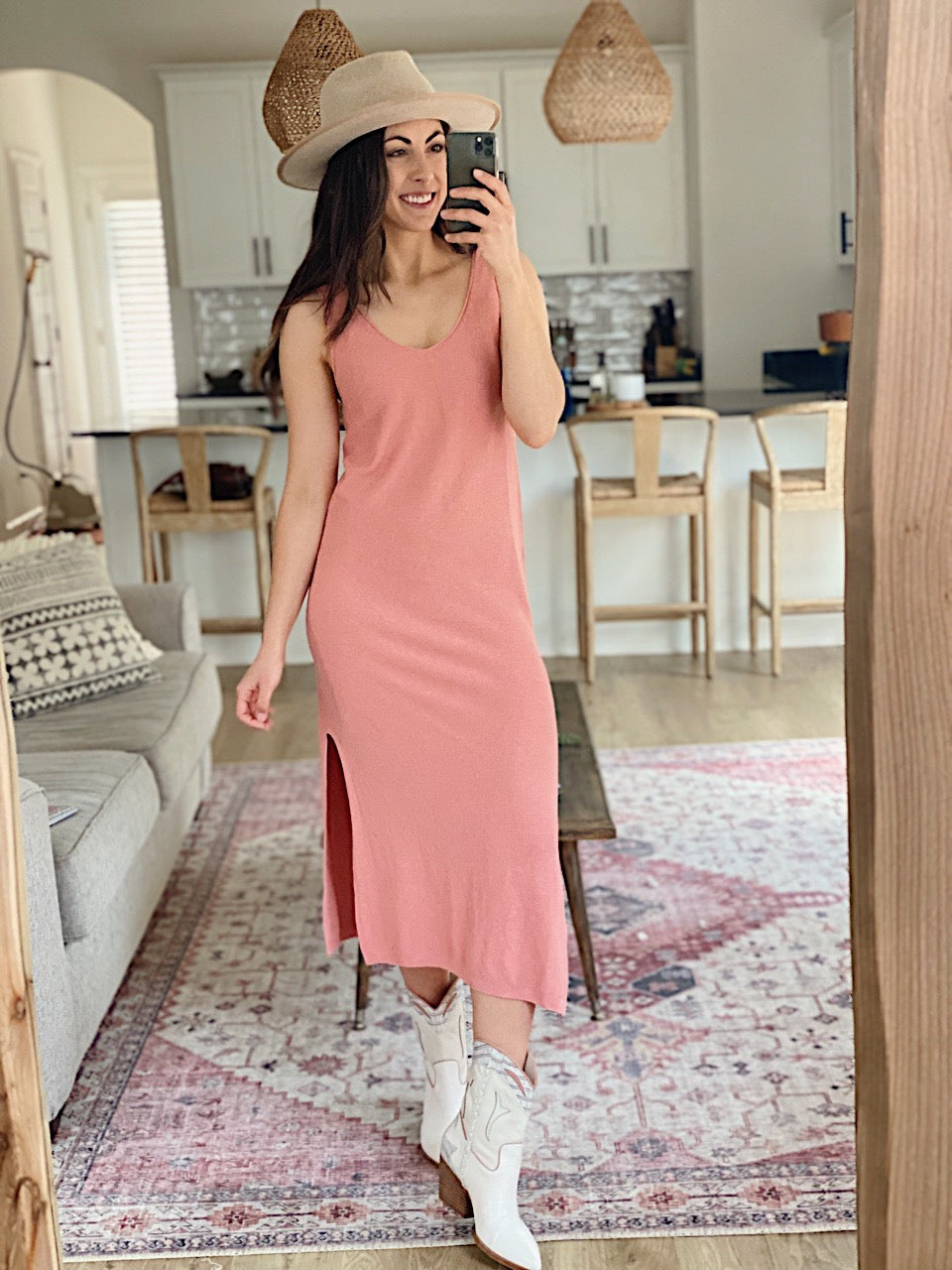 Weekend Date Dress - Rose