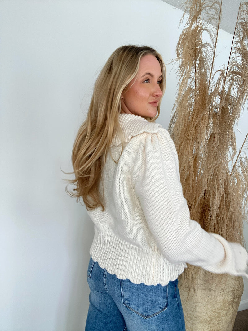 Belle Cardigan - Ivory