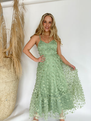 Butterfly Effect Dress - Sage
