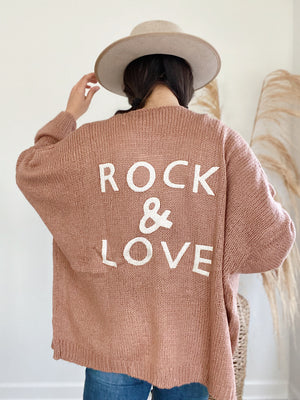 Rock & Love Cardigan - Mauve