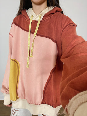 Peace Patchwork Hoodie