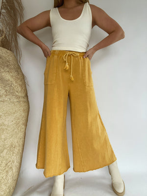 On The Road Again Pants - Mustard