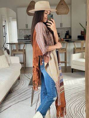 In Your Atmosphere Poncho Cardigan
