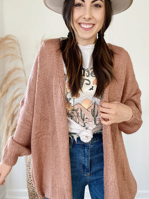 Rock & Love Cardigan - Mauve