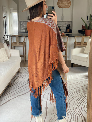 In Your Atmosphere Poncho Cardigan