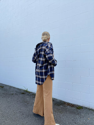 Fall In Line Flannel - Navy