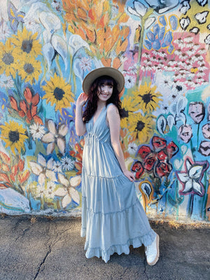 On Cloud Nine Maxi Dress - Light Blue