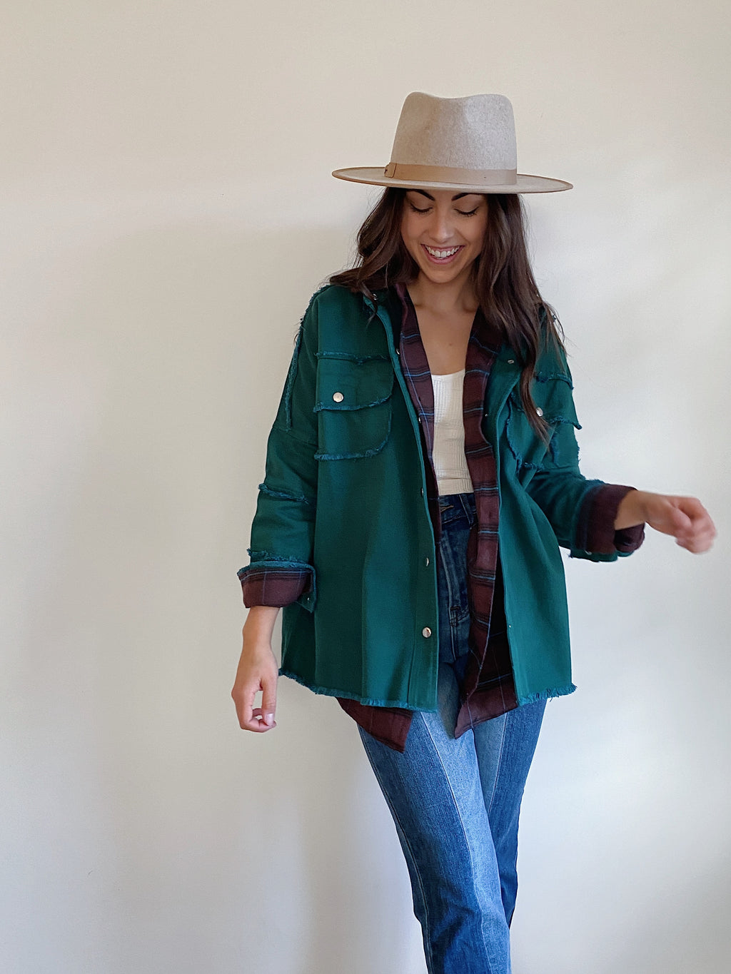 Sweet Love Shacket - Green