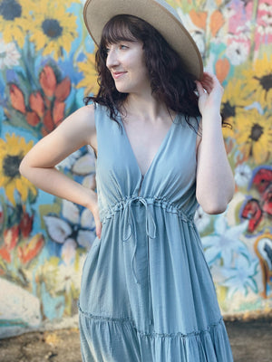 On Cloud Nine Maxi Dress - Light Blue